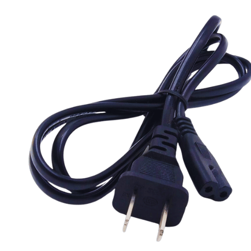 100 Pack Wholesale Figure-8 Power Cords - UK Plug To IEC C7, 2 Meter, 3 Amp